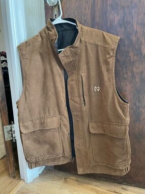 Notre Dame Brown Quilted Utility Vest